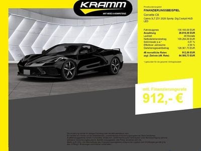 Nouă Corvette C8 482 CP (354 kW) 2026 Negru Cabrio