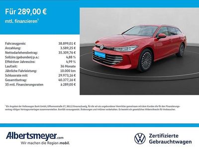 Rot Gebraucht 2024 VW Passat Elegance Kombi | 38.899 € (Fairer Preis)