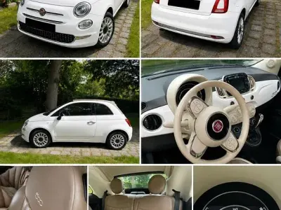 Gebraucht Fiat 500C Lounge 69 PS (50 kW) 2016 Weiß Cabrio