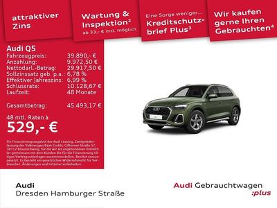 Gebraucht Audi Q5 Basis 204 PS (150 kW) 2024 Distriktgrün metallic SUV