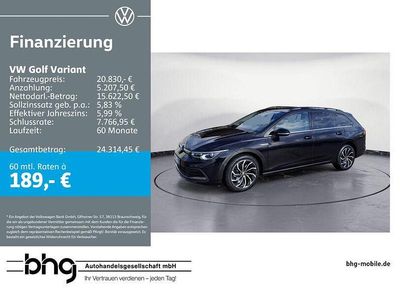 Gebraucht VW Golf VII Style 150 PS (110 kW) 2021 Schwarz Kleinwagen