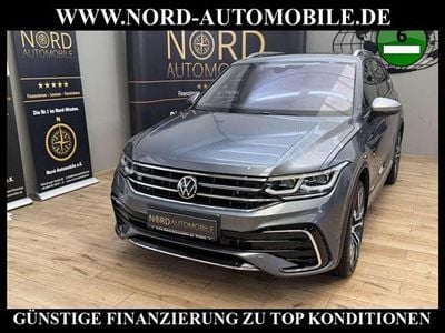 Platinum grey metallic (metallic) Gebraucht 2022 VW Tiguan Allspace R-line SUV | 35.700 € (Fairer Preis)