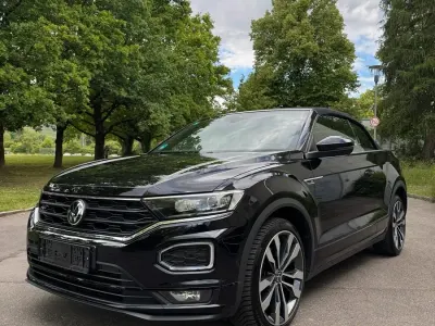 Gebraucht VW T-Roc Cabriolet R-line 150 PS (110 kW) 2020 Schwarz Cabrio