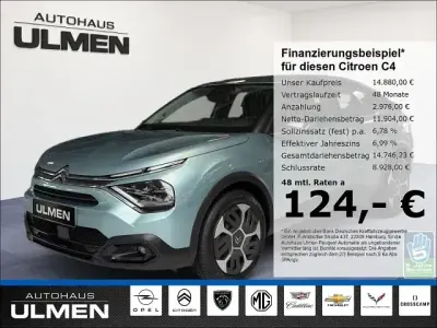 Brugt Citroën C4 Feel 101 HK (74 kW) 2023 Blå Sedan