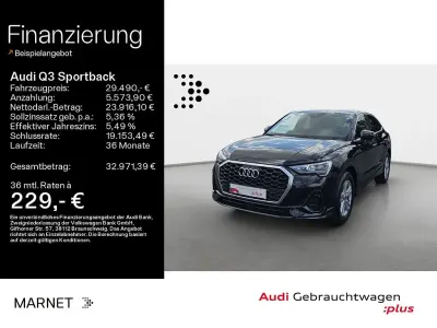 Gebraucht Audi Q3 Sportback Basis 150 PS (110 kW) 2024 Mythosschwarz metallic SUV