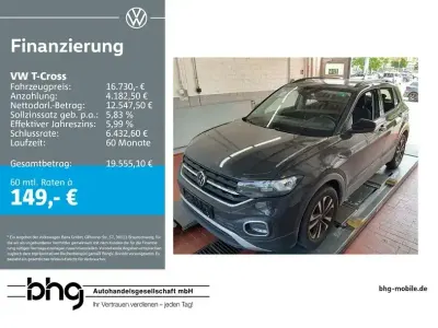 Gebraucht VW T-Cross United 95 PS (69 kW) 2021 Uranograu SUV