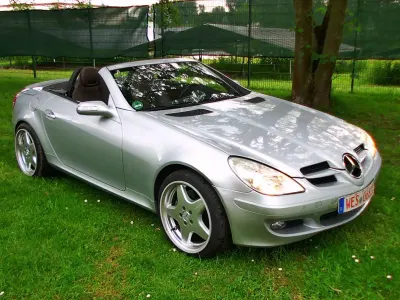 Gebraucht Mercedes SLK350 AMG 272 PS (200 kW) 2005 Silber Cabrio