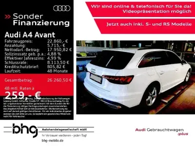 Gebraucht Audi A4 Advanced Plus 204 PS (150 kW) 2023 Ibisweiß Kombi
