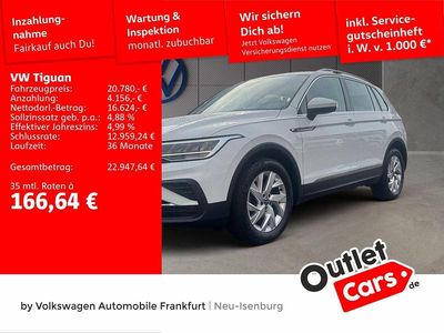 Pure white/pure white Gebraucht 2022 VW Tiguan Life SUV | 20.779 € (Fairer Preis)