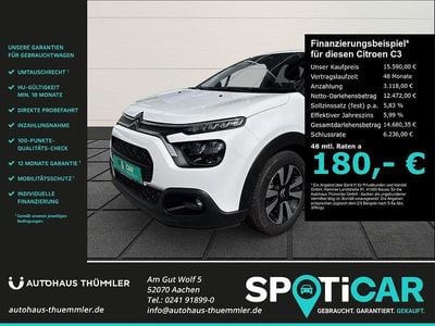 Gebraucht Citroën C3 PureTech 110 PS (80 kW) 2024 Polar weiß Kleinwagen