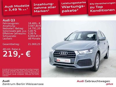Gebraucht Audi Q3 Sport 150 PS (110 kW) 2017 Monsungrau metallic SUV