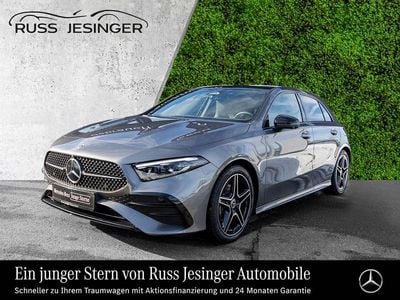 Grau Gebraucht 2024 Mercedes A200 AMG Line Premium Plus Limousine | 35.880 € (Fairer Preis)