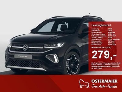 Deep black perleffekt Neu 2025 VW T-Cross R-line SUV | 40.575 €