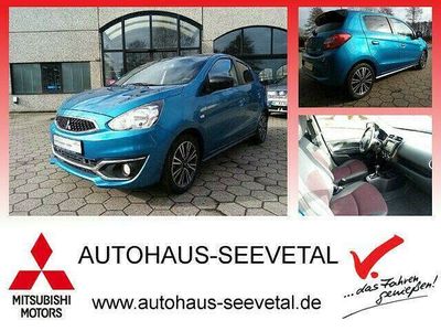 Gebraucht Mitsubishi Space Star Diamant Edition 80 PS (58 kW) 2019 Atollblau / magicschwarz (p) Kleinwagen