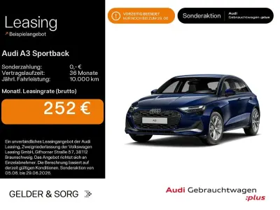 Gebraucht Audi A3 Advanced Plus 204 PS (150 kW) 2025 Navarrablau metallic Limousine