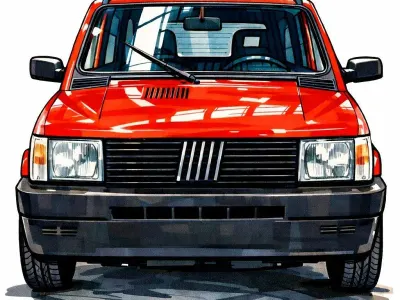 Usata Fiat Panda 45 CV (33 kW) 1988 Rosso Utilitaria