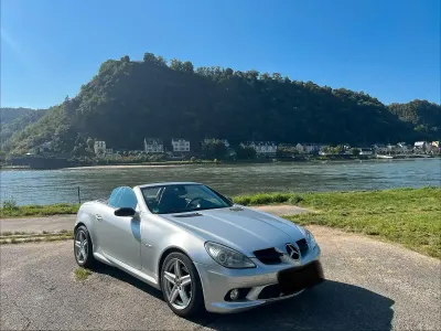Gebraucht Mercedes SLK200 AMG line 163 PS (119 kW) 2005 Silber Cabrio