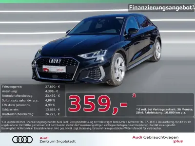Gebraucht Audi A3 S-Line 204 PS (150 kW) 2023 Mythosschwarz metallic Limousine