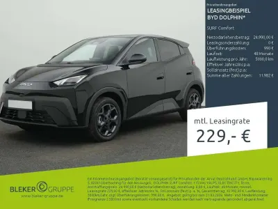 Nouă BYD Dolphin Surf Comfort 114 kW (156 CP) 2026 Negru Hatchback