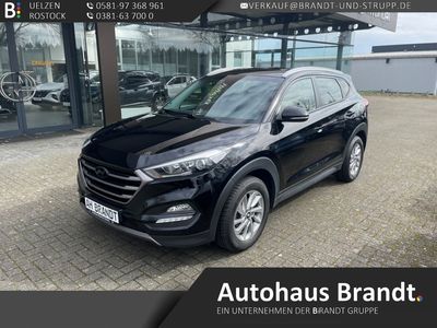 gebraucht Hyundai Tucson Intro Edition AT 4WD EU6- DPF DVD Navi/LHZ/SHZ/Kamera/Alarm/Tempomat/PPS hi/Dachreling/LM