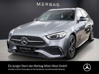 Metalliclack selenitgrau Gebraucht 2024 Mercedes C300e Kombi | 46.450 € (Fairer Preis)