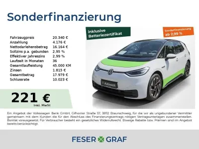 Gebraucht VW ID.3 Pro 150 kW (204 PS) 2021 Gletscherweiß Kleinwagen