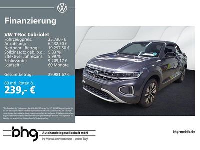 Gebraucht VW T-Roc Cabriolet Goal 116 PS (85 kW) 2025 Grau Cabrio