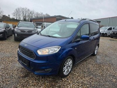 Gebraucht Ford Tourneo Courier Titanium 101 PS (74 kW) 2014 Blau Van / Kleinbus