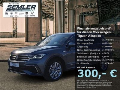 Usata VW Tiguan Allspace R-line 190 CV (139 kW) 2022 Grigio SUV