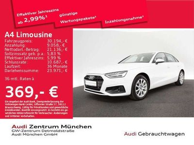 Gebraucht Audi A4 Ambiente 204 PS (150 kW) 2023 Ibisweiß Limousine