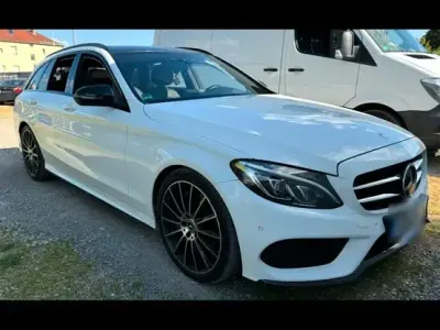 Gebraucht Mercedes C250 AMG line 204 PS (150 kW) 2016 Weiß Kombi