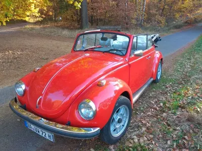 Używany VW Käfer 50 KM (36 kW) 1972 Czerwony Kabriolet