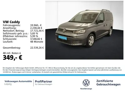 Gebraucht VW Caddy Basis 102 PS (75 kW) 2021 Grau Van / Kleinbus