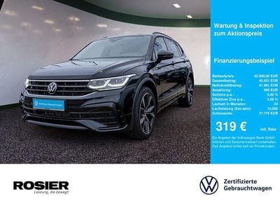 Schwarz / deep black (metallic) Gebraucht 2025 VW Tiguan Allspace R-line SUV | 42.990 € (Etwas zu teuer)