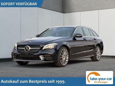 Second-hand Mercedes C300 AMG line 258 CP (189 kW) 2019 Albastru Break
