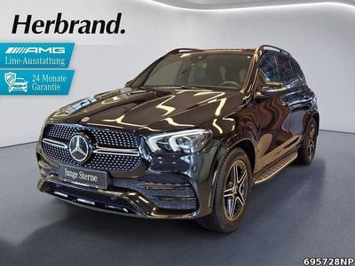 Gebraucht Mercedes GLE350 AMG line 320 PS (235 kW) 2023 Metalliclack obsidianschwarz SUV
