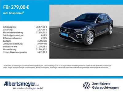 Second-hand VW T-Roc Life 150 CP (110 kW) 2025 Negru SUV