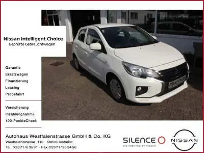 Gebraucht Mitsubishi Space Star Select 71 PS (52 kW) 2022 Weiß Kleinwagen