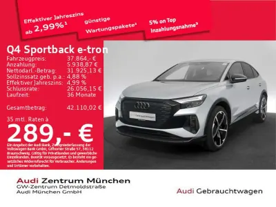 Second-hand Audi Q4 e-tron S-Line 77 kW (105 CP) 2023 Argintiu SUV