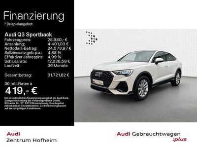 Weiß Gebraucht 2022 Audi Q3 Sportback Ambiente SUV | 27.770 € (Guter Preis)