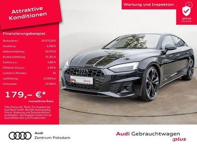 Gebraucht Audi A5 Sportback S-Line 170 PS (125 kW) 2022 Mythosschwarz metallic Kleinwagen