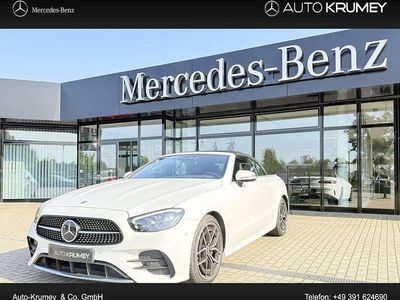 Weiß Gebraucht 2023 Mercedes E220 AMG line Cabrio | 55.500 € (Teuer)