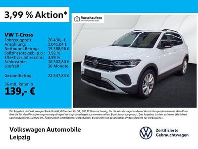 Gebraucht VW T-Cross Goal 95 PS (69 kW) 2025 Weiß SUV