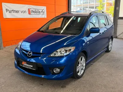 Gebraucht Mazda 5 Active Plus 145 PS (106 kW) 2010 Blau Van / Kleinbus