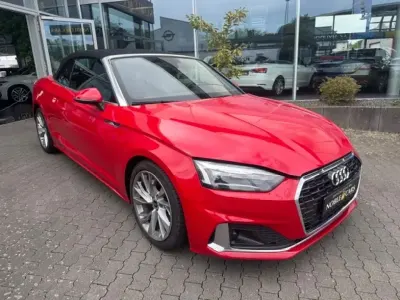 Gebraucht Audi A5 Cabriolet Advanced Plus 204 PS (150 kW) 2021 Tangorot metallic (metallic) Cabrio