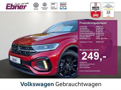 Gebraucht VW T-Roc Cabriolet Style 150 PS (110 kW) 2022 Kings red metallic/schwarz Cabrio