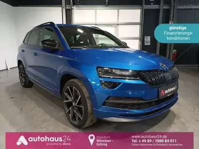 Gebraucht Skoda Karoq SportLine 150 PS (110 kW) 2022 Blau SUV