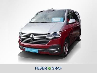 Gebraucht VW Multivan Generation Six 204 PS (150 kW) 2021 Reflexsilber metallic/ fortanarot metallic Van