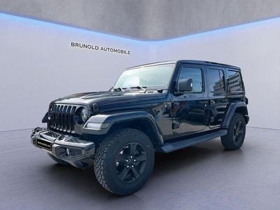 Occasion Jeep Wrangler Unlimited Sahara 200 PK (147 kW) 2019 Zwart SUV