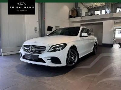 Gebraucht Mercedes C200 AMG 184 PS (135 kW) 2020 Weiß polarweiss  unilack Kombi